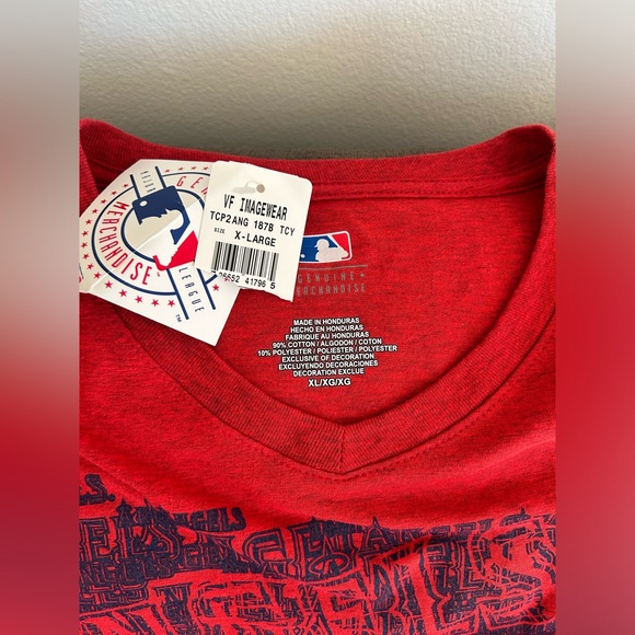 Majestic Los Angeles Angels Red Short Sleeve MLB Baseball T-Shirt Men’s Sz: XL - Picture 3 of 4